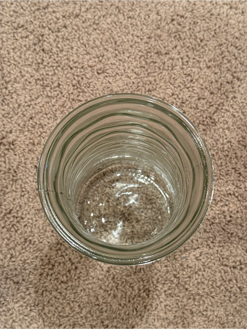 9.5” Rippled Glass Vase - Picture 3 of 5